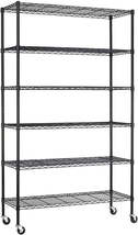 48&quot;L×18&quot;W×82&quot;H Wire Shelving Unit Storage Cart Metal Shelf Rolling Utili... - €106,41 EUR