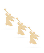 3 Angels Unfinished Wooden Shapes Craft Cutouts DIY Unpainted 3D Plaques 4 - £26.28 GBP
