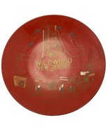 Red Plastic Wildwood New Jersey Boardwalk Souvenir Bowl Vintage 1960s MC... - £30.87 GBP