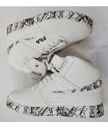 Fila Vulc 13 White Blk Marble Basketball Shoes Sneakers Youth Sz 2 3FM02... - $22.00