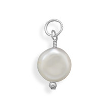 June Birthstone Coin Pearl Charm - $16.99