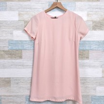 Lulus Shift &amp; Shout Mini Dress Blush Pink Short Sleeve Lined Womens XS - £24.10 GBP