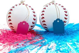 Gender Reveal Baseball - Pink And Blue Kit (Free Shipping) - £11.39 GBP+
