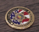 ST Clair County Sheriff Office MI DARE To Resist Drugs Challenge Coin #774U - £24.60 GBP