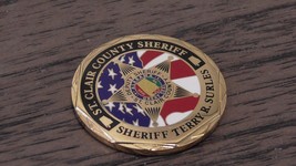 ST Clair County Sheriff Office MI DARE To Resist Drugs Challenge Coin #774U - £24.65 GBP