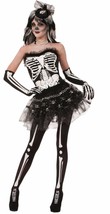 Bone Collection Corset Womens Costume Adult One Size Fits Up To 14/16 - £18.21 GBP