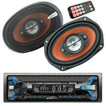 Audiotek Bluetooth Car STEREO Digital Media Receiver + 2x Audiobank 6x9&quot; Speaker - £95.89 GBP