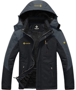 Men&#39;S Mountain Waterproof Ski Snow Jacket Winter Windproof Rain Jacket - $79.43