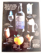 1983 Color Ad How Do You Enjoy Sambuca Romana When You Run Out of Coffee... - £6.28 GBP