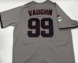 Men&#39;s Movie Baseball Jersey Ricky Vaughn # 99 Stitched Button Uniform Si... - $34.65