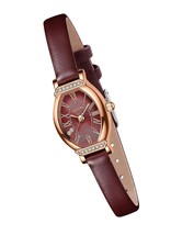 Women&#39;s Dainty Small Oval Leather Strap Watch - £107.84 GBP