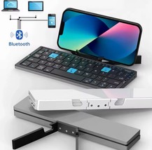 Mini Foldable Bluetooth Keyboard with Magnetic Stand, Rechargeable, Port... - $44.50