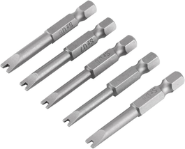 5Pcs U Shaped Screwdriver Bits Set, 1/4In Hex Shank U4 U5 U6 U7 U8 Magne... - £9.94 GBP