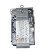 Hudson Essex Peva Shower Curtain 70x72in Paris Grey Eiffel Towers - $27.22 CAD
