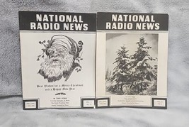 Antique National Radio News 1944 - 46 lot of 5 Christmas 1944 &amp; 1945 WW2 - £25.73 GBP