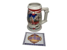 Vtg Budweiser Stein Holiday At The Capitol 2001 Clydesdales Christmas Beer Used? - £11.95 GBP