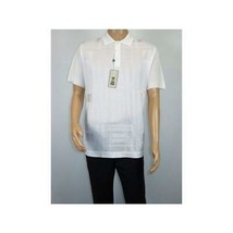 Mens Polo Shirt Slinky Sheer Short Sleeves Soft Touch Stacy Adams 57006 White image 2