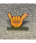 Vintage State Of Hawaii Souvenir Travel Tie Lapel Pin KG JD Hang Loose - $9.89