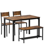 4 Pieces Dining Table Set, 43.3 inch Kitchen Table Set for 4, Dining Set... - $10,314.83 MXN