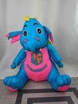 Imperial Palace Dragon Nylon Plush Creations 15 Inch 1992 Blue Pink - £63.89 GBP