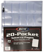 20 (Twenty Pages) - BCW Pro 20-Pocket Tobacco Page (T206, Allen &amp; Ginter... - £7.05 GBP