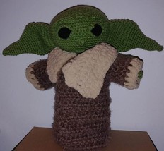 Grogu Baby Yoda (The Child) Mandalorian Doll Crocheted Green - £78.10 GBP