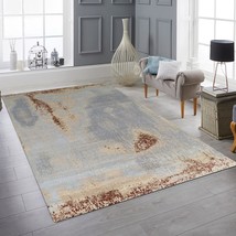 EORC LLC, KC20000GD6X9 Hand Knotted Wool Traditional Knot Rug, 6&#39; x 9&#39;, Gray/Gol - £911.99 GBP