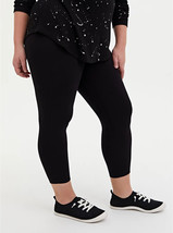 Torrid Womens Crop Black legging Pull On Pants Slim Fix Size 6 6X 30 NEW - £17.13 GBP