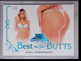 SARA UNDERWOOD BENCHWARMER BEST BUTTS RARE!!! CARD 1/1 MINT!!! - £594.08 GBP