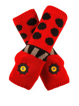 Doctor Who Red Drone Dalek Image Knitted Licensed Arm Warmers NEW UNWORN - £10.61 GBP