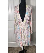 BedHead Bed Head Pajamas Eiffel Tower Dreaming Of Paris Robe Medium? Tie... - $39.78 CAD