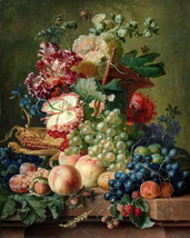 Giclee Oil Painting Decor Fruit Grapes Still LifeWall HD - £6.86 GBP+