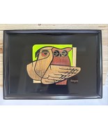 Couroc of Monterey California Serving Tray “ 2 Hoots” Owls 1973 Rare Vin... - €169,89 EUR