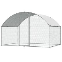 VEVOR Chicken Coop, 9.8x6.5x6.5ft Walk-in Large Metal Chicken Run for Ya... - $328.17