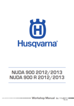 HUSQVARNA NUDA 900 900R 2012 - 2013 REPAIR WORKSHOP SERVICE MANUAL REPRI... - $74.99