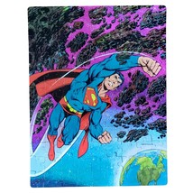 SUPERMAN 100 Piece Puzzle 11.5&quot; X 15&quot;  COMPLETE 1983 No box DC Comics Go... - $9.89