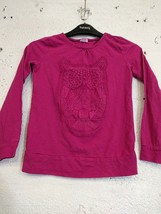 Girls Tops F&amp;F Size 8-9 Years Cotton Pink Top - £7.07 GBP
