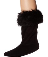 Hunter Kids Faux Fur Cuff Boot Sock Black Medium ( US 11-13 ) - $94.09 CAD
