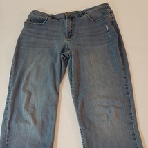 Lee Riders RN#130 Women's Distressed Denim Blue Jeans Size 14M Waist Size 32 image 7