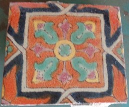 Antique Hand Painted Davies &amp; McDonald Tile Company 5&quot; Tile - GDC - MoorishSa... - £47.62 GBP