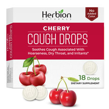 Herbion Naturals Cough Drops with Natural Cherry Flavor, Soothes Cough-P... - $4.99