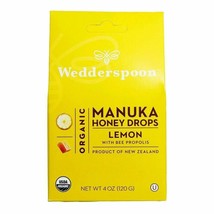 Wedderspoon Organic Manuka Honey Drops, Lemon + Bee Propolis, 4.0 Oz, Unpaste... - $14.95