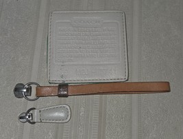 2 Coach Replacement Leather Zipper Pulls With Silver Tone Hardware - $13.44 CAD