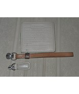 2 Coach Replacement Leather Zipper Pulls With Silver Tone Hardware - $13.46 CAD