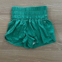 Free People Movement The Way Home Shorts Kelly Green High Rise Lined 2” ... - $44.99
