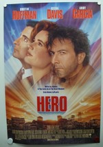 HERO 1992 Dustin Hoffman, Geena Davis, Andy Garcia, Joan Cusack-One Sheet - £15.50 GBP