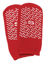 Slipper Socks; Small  Red Pair Child Size 4-6 - £19.74 GBP