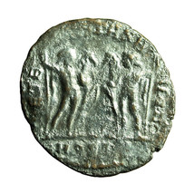 Roman Coin Maxentius Follis Ostia AE23mm Head / Dioscuri 03987 - £38.71 GBP