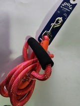 YOULY The Trailblazer Pink &amp; Orange Rope Dog Leash, 6 ft. - £17.73 GBP