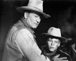 The Cowboys 1972 John Wayne &amp; Clay O&#39;Brien in scene 11x14 photo - $14.99